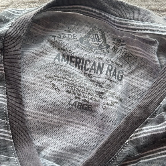 “American Rag- Striped Tshirt size large” - Picture 5 of 5